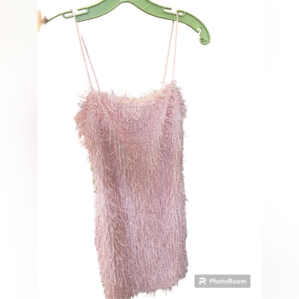 Forever 21 Pink Fringe Dress NWT size Small